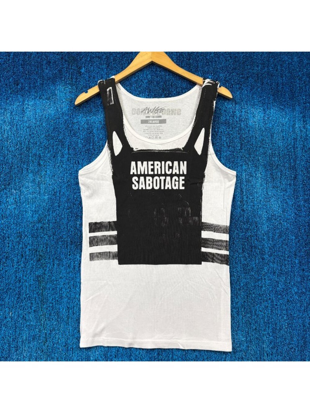Asap Rocky American Sabotage Rap White Tank Size 2XL
